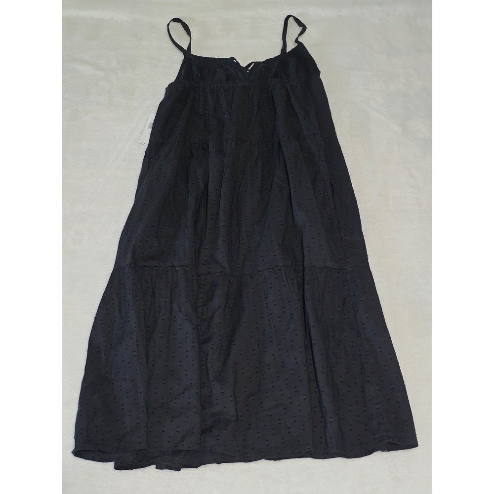 Old Navy Womens XS Tall Babydoll black eyelet cami mini dress NWT - Picture 2 of 7